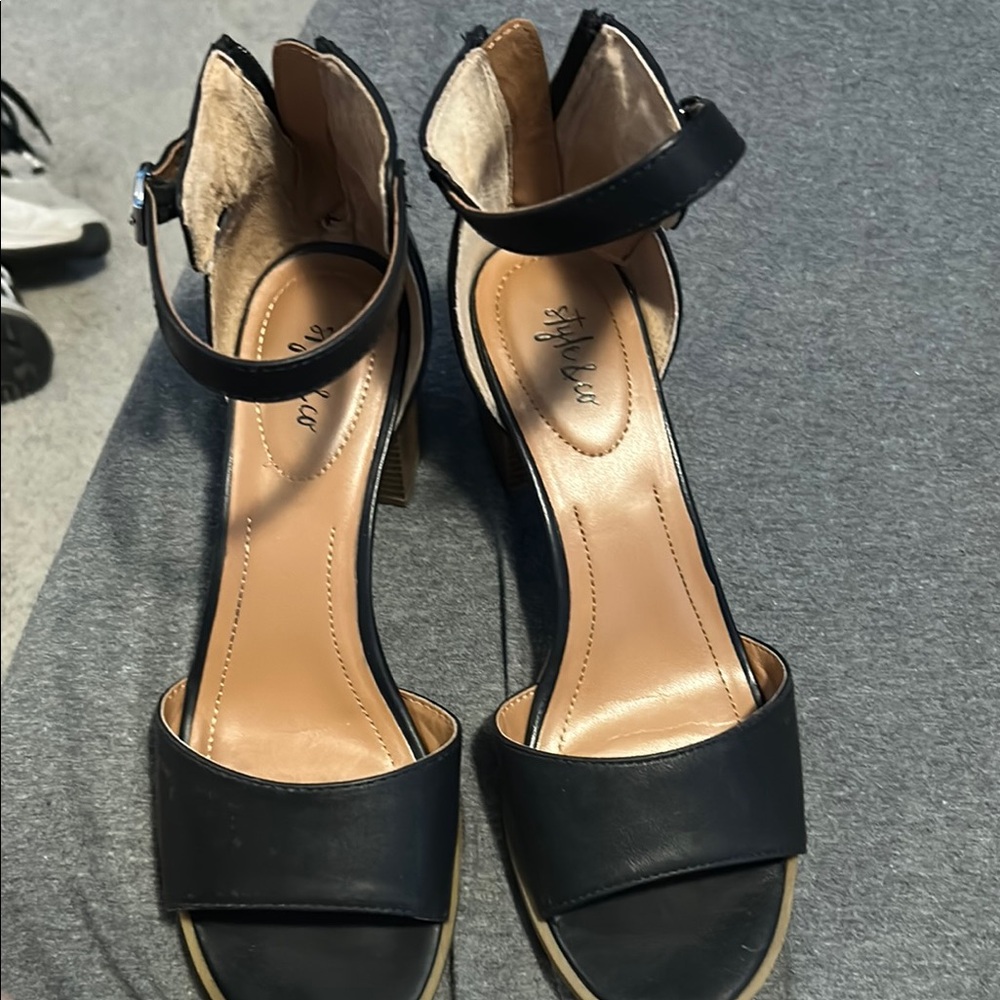 Style & Co. Black Heels Elegant and Versatile
